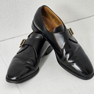 Sanders Charles‎ Horrell Loake Style Black Monk Strap Shoes Size 10 1/2 D